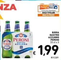 Spazio Conad Birra Nastro Azzurro Peroni offerta