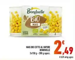 Conad Mais bio cotto al vapore Bonduelle offerta