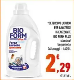 Conad BIO FORM Plus Forza lavante igienizzante offerta