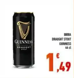 Conad Birra Draught Stout Guinness offerta