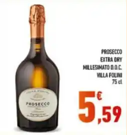 Conad Prosecco Extra Dry Millesimato D.O.C. Villa Folini offerta