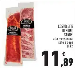 Conad City Costolette di suino Sandri alla messicana offerta
