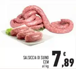 Conad City SALSICCIA DI SUINO CEM offerta