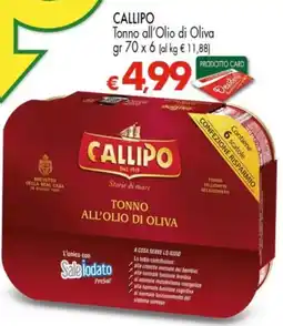 Despar CALLIPO Tonno all'Olio di Oliva offerta