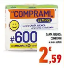 Conad CARTA IGIENICA COMPRAMI offerta