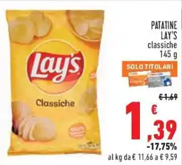 Conad City Patatine Lay's classiche offerta