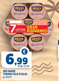 Ok Sigma RIO MARE TONNO FILO D'OLIO offerta