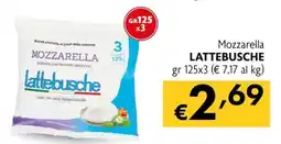 Maxi Supermercati Mozzarella LATTEBUSCHE offerta