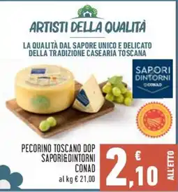 Conad City Pecorino Toscano DOP Sapor&dintorni CONAD offerta