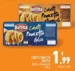 Conad City Cubetti Pancetta Beretta dolce, affumicata offerta