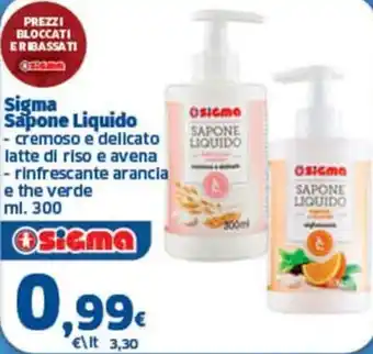 Ok Sigma Sapone Liquido Sigma offerta