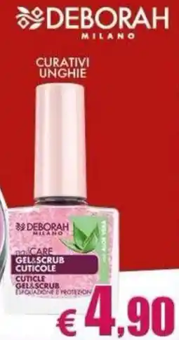 Casa & Co DEBORAH MILANO nailCARE GEL&SCRUB CUTICOLE offerta