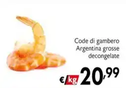 Maxi Supermercati Code di gambero Argentina grosse offerta