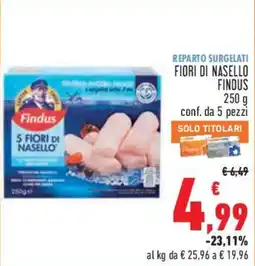 Conad City Fiori di Nasello Findus offerta