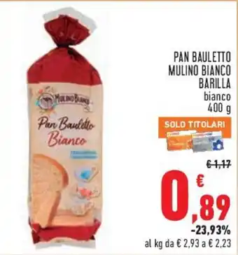Conad City Pan Bauletto Bianco Mulino Bianco offerta