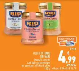 Conad City Filetti di Tonno RIO MARE offerta