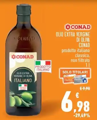 Conad City OLIO EXTRA VERGINE DI OLIVA CONAD offerta