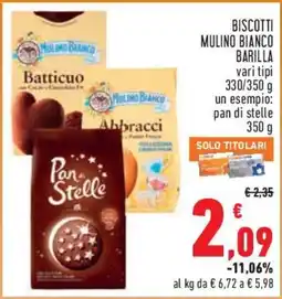 Conad City Biscotti Mulino Bianco Barilla offerta