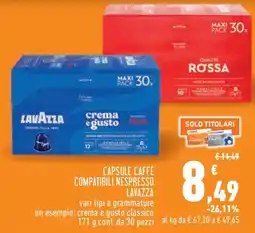 Conad City Capsule caffè compatibili Nespresso Lavazza offerta
