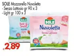 Despar SOLE Mozzarella Nuvoletta offerta