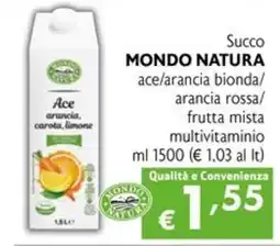 Maxi Supermercati Succo MONDO NATURA offerta