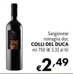 Maxi Supermercati Sangiovese romagna doc COLLI DEL DUCA offerta