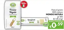 Maxi Supermercati Penne Rigate MONDO NATURA offerta