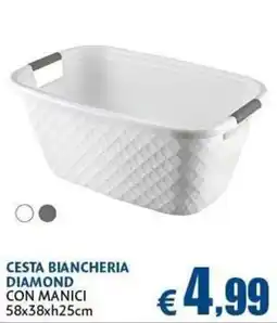 Casa & Co CESTA BIANCHERIA DIAMOND offerta