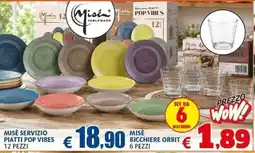 Casa & Co MISÈ SERVIZIO PIATTI POP VIBES offerta