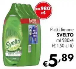 Maxi Supermercati Piatti limone SVELTO offerta