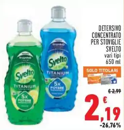 Conad City Detersivo concentrato per stoviglie Svelto offerta