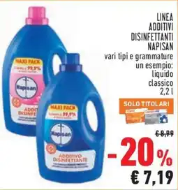 Conad City Additivo disinfettante Napisan offerta