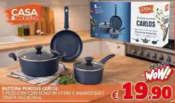 Casa & Co Batteria pentole CARLOS offerta