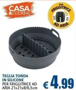 Casa & Co TEGLIA TONDA IN SILICONE PER FRIGGITRICE AD ARIA offerta