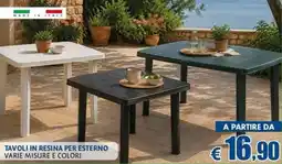 Casa & Co TAVOLI IN RESINA PER ESTERNO offerta