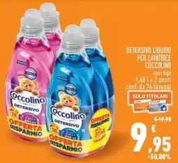 Conad City Detersivo liquido per lavatrice Coccolino offerta