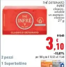 Conad City THE DETEINATO INFRÉ classico, solubile offerta