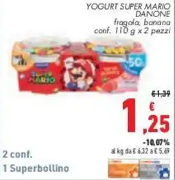 Conad City YOGURT SUPER MARIO DANONE offerta