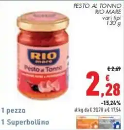 Conad City Pesto al Tonno RIO mare offerta