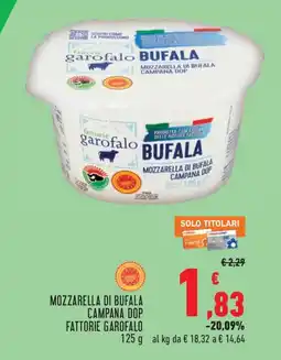 Conad City Mozzarella di Bufala Campana DOP Fattorie Garofalo offerta