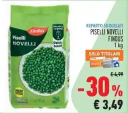Conad City Piselli Novelli Findus offerta