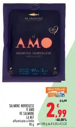 Conad City Salmone Norvegese Ti Amo Re Salmone La Nef offerta