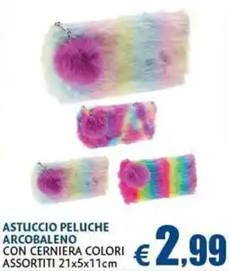 Casa & Co ASTUCCIO PELUCHE ARCOBALENO offerta