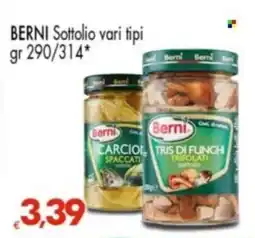 Despar BERNI Sottolio vari tipi offerta