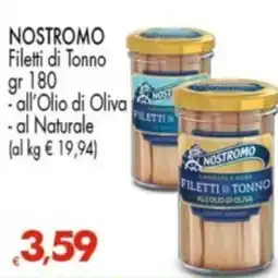 Despar NOSTROMO Filetti di Tonno offerta