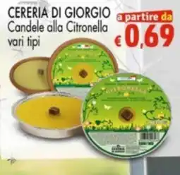 Despar Candele alla Citronella offerta