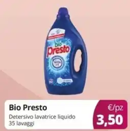 Prodet Bio Presto Detersivo lavatrice liquido offerta