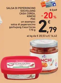 Conad Salsa di peperoncino gochujang casa corea, kimchi pac offerta