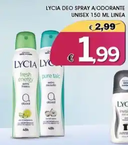 Deter Shop LYCIA DEO SPRAY A/ODORANTE offerta