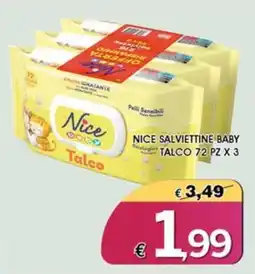 Deter Shop Nice Salviettine Baby Talco offerta